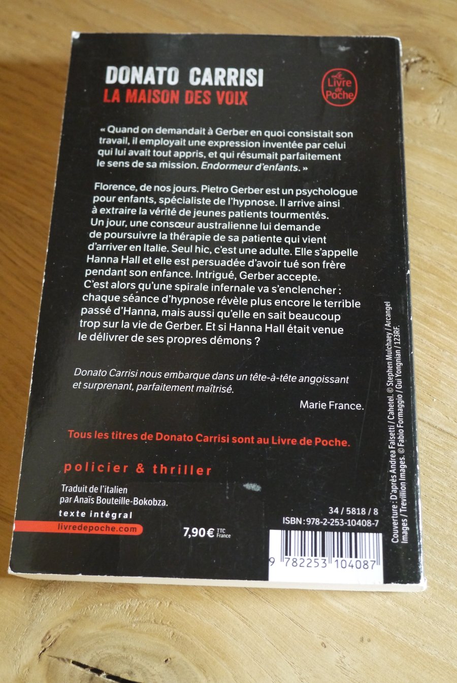 La maison des voix - Donato Carrisi - Le refuge des livres