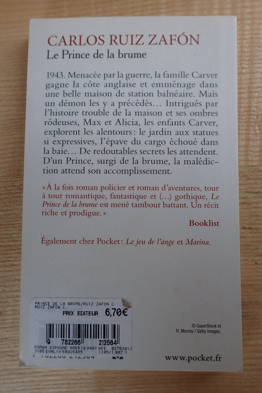 Le prince de la brume - Carlos Ruiz Zafon - Le refuge des livres