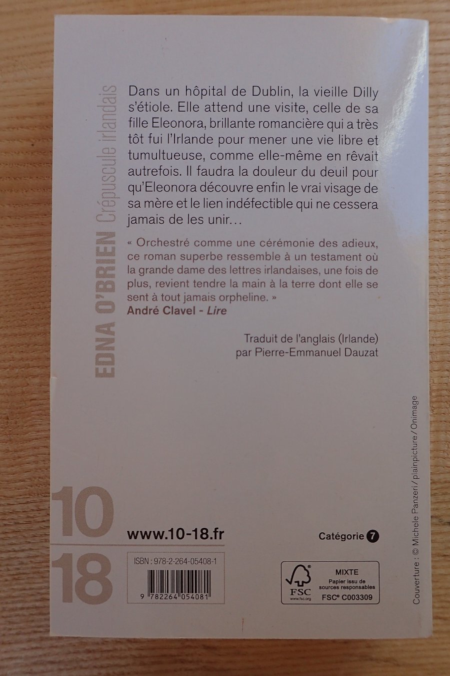 Crépuscule irlandais - Edna O'Brien - Le refuge des livres