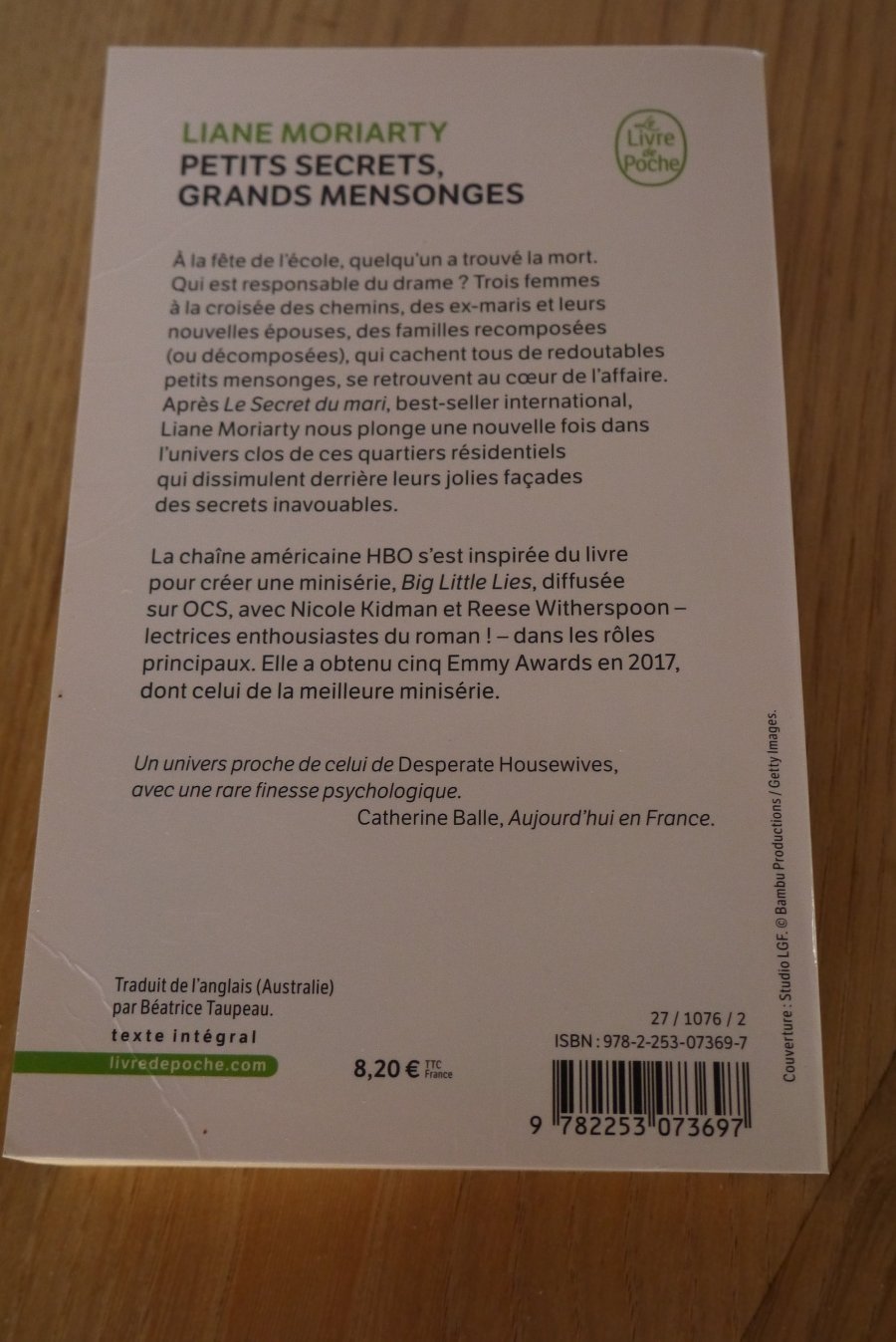 Petits secret, grands mensonges - Liane Moriarty - Le refuges des livres