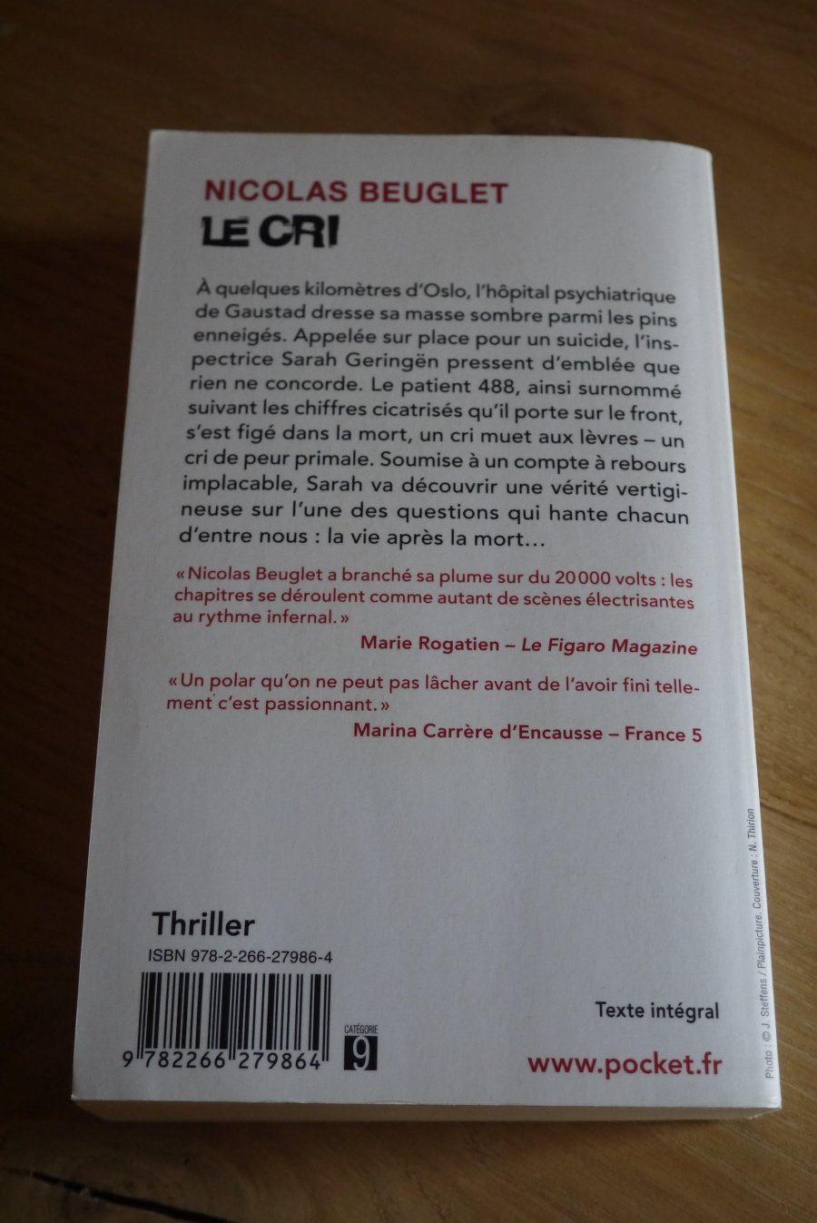 Le cri - Nicolas Beuglet - Le refuge des livres