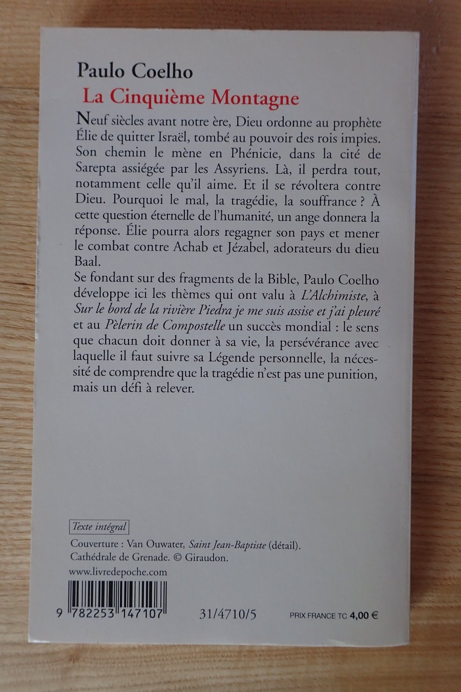 La cinquième montagne - Paulo Coelho - Le refuge des livres