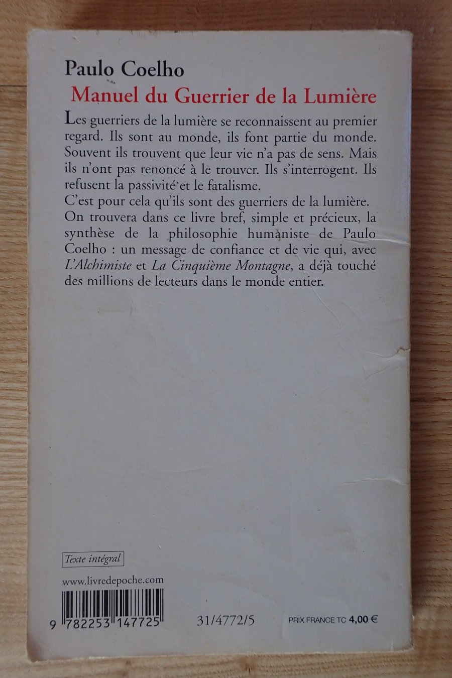 Manuel de guerrier et de la Lumière - Paulo Coelho - Le refuge des livres