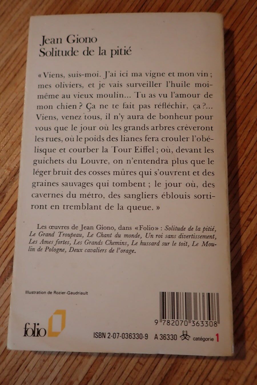 Solitude de la pitié - Jean Giono - Le refuge des livre - Livres d'occasion