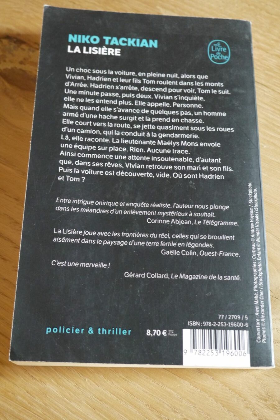 La lisière - Niko Tackian - Le refuge des livres - Livres d'occasion