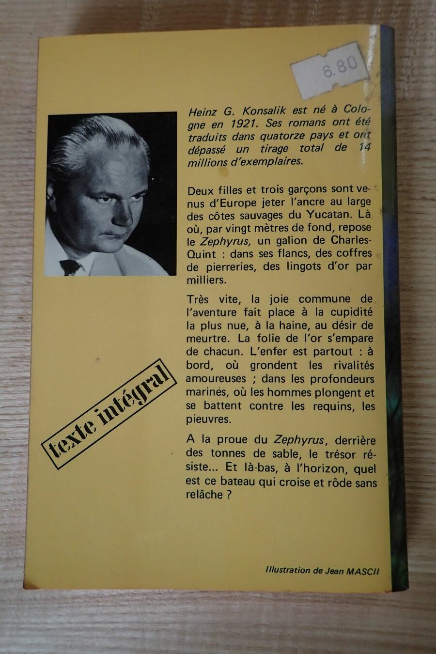 L'or de Zephyrus - Heinz G. Konsalik - Le refuge des livres - Livres d'occasion