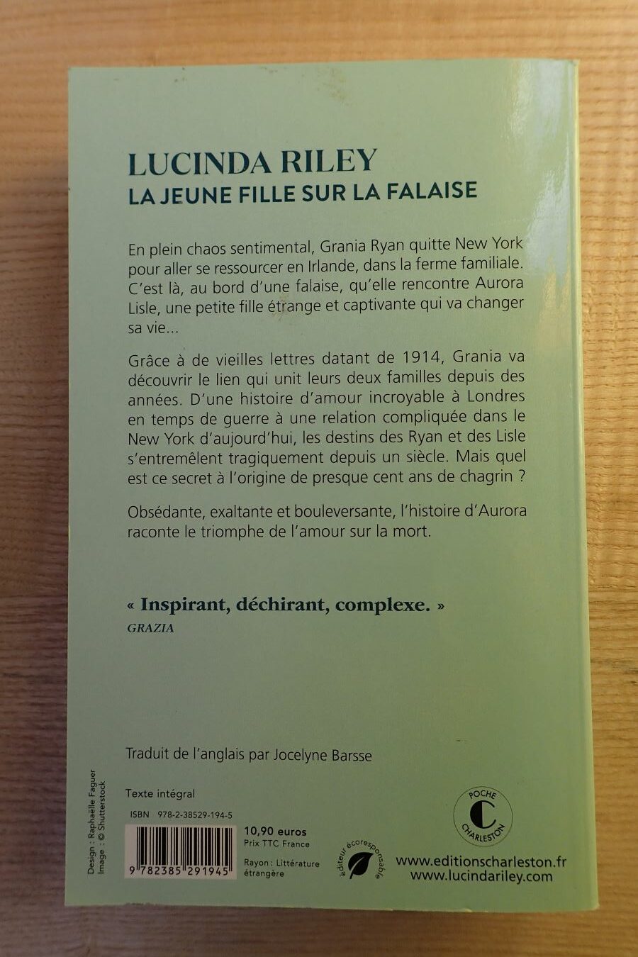 La jeune fille sur la falaise - Lucinda Riley - Le refuge des livres - Livres d'occasion