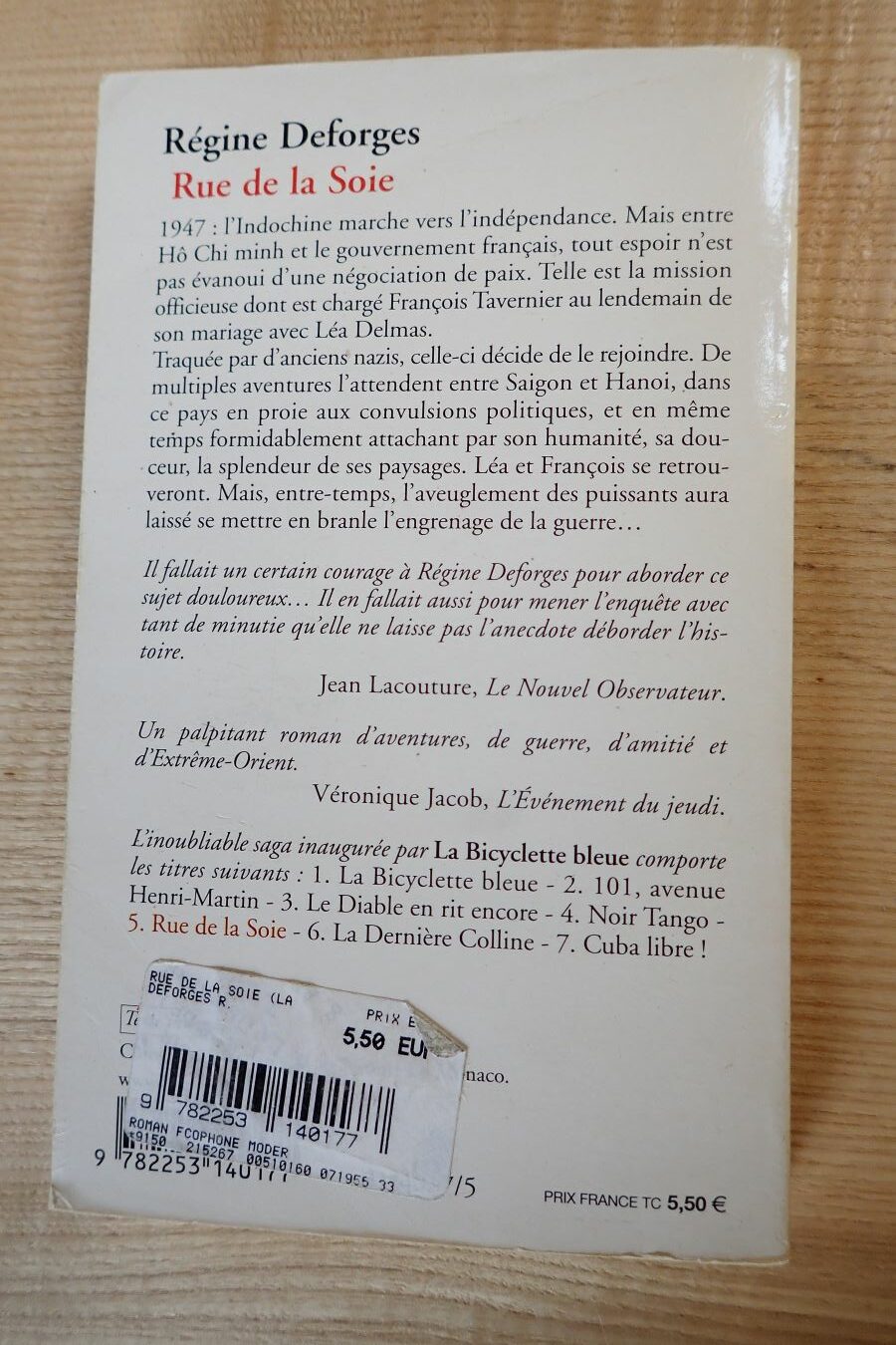 Rue de la soie - Régine Desforges - Le refuge des livres - Livres d'occasion