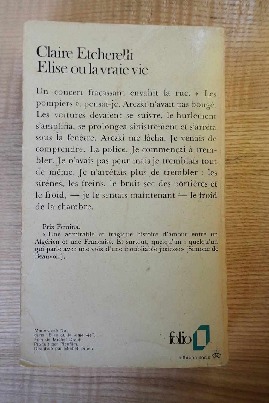 Elise ou la vraie vie - Claire Etcherelli - Le refuge des livres - Livres d'occasion