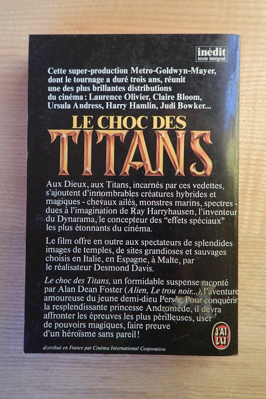 Le choc des Titans - Alan Dean Foster - Le refuge des livres - Livres d'occasion