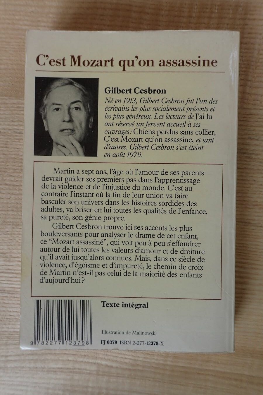 C'est Mozart qu'on assassine - Gilbert Cesbron - Le refuge des livres - Livres d'occasion