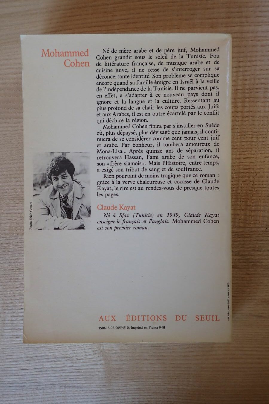 Mohammed Cohen - Claude Kayat - Le refuge des livres - Livres d'occasion