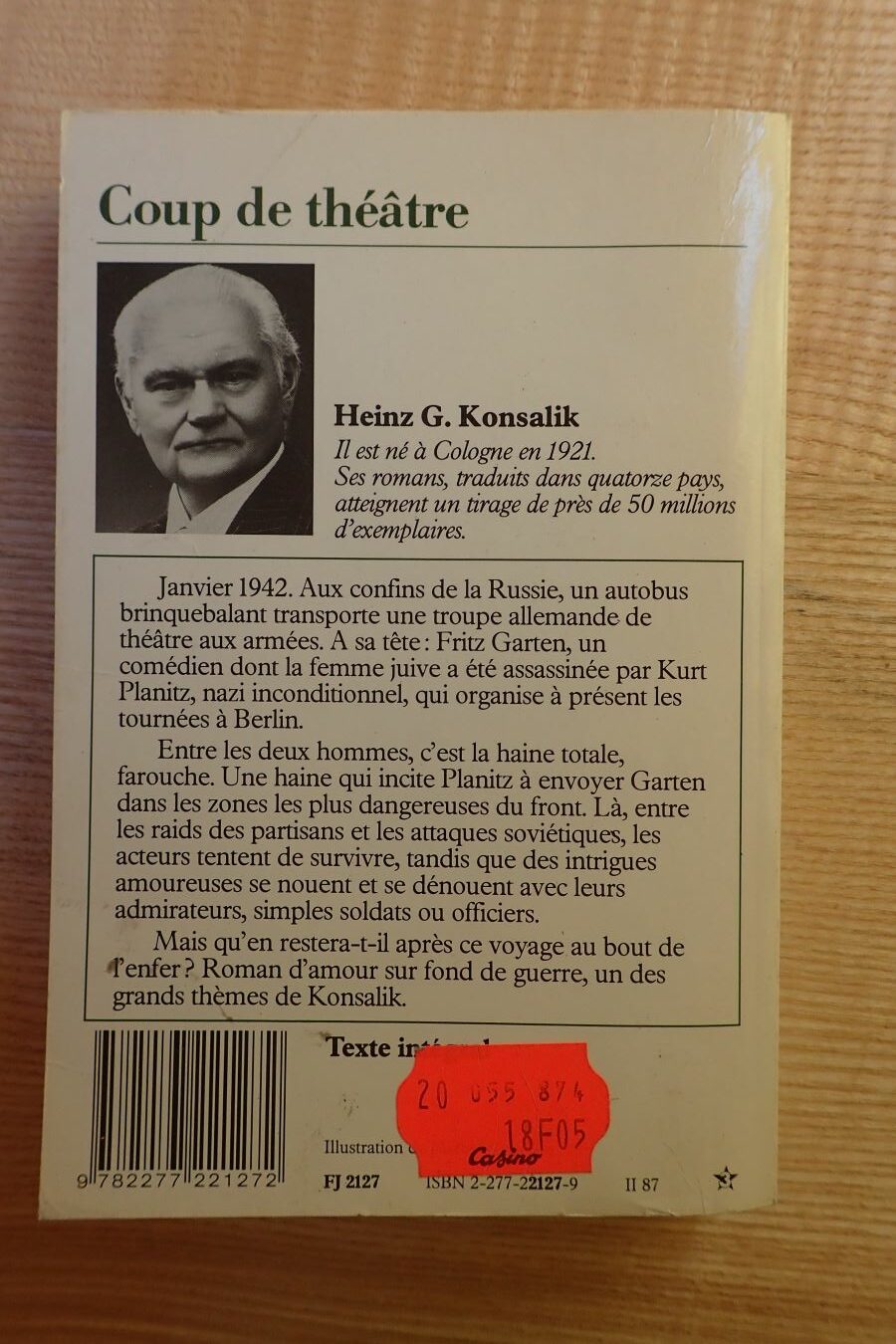 Coup de théâtre - Heinz Günter Konsalik - Le refuge des livres - Livres d'occasion