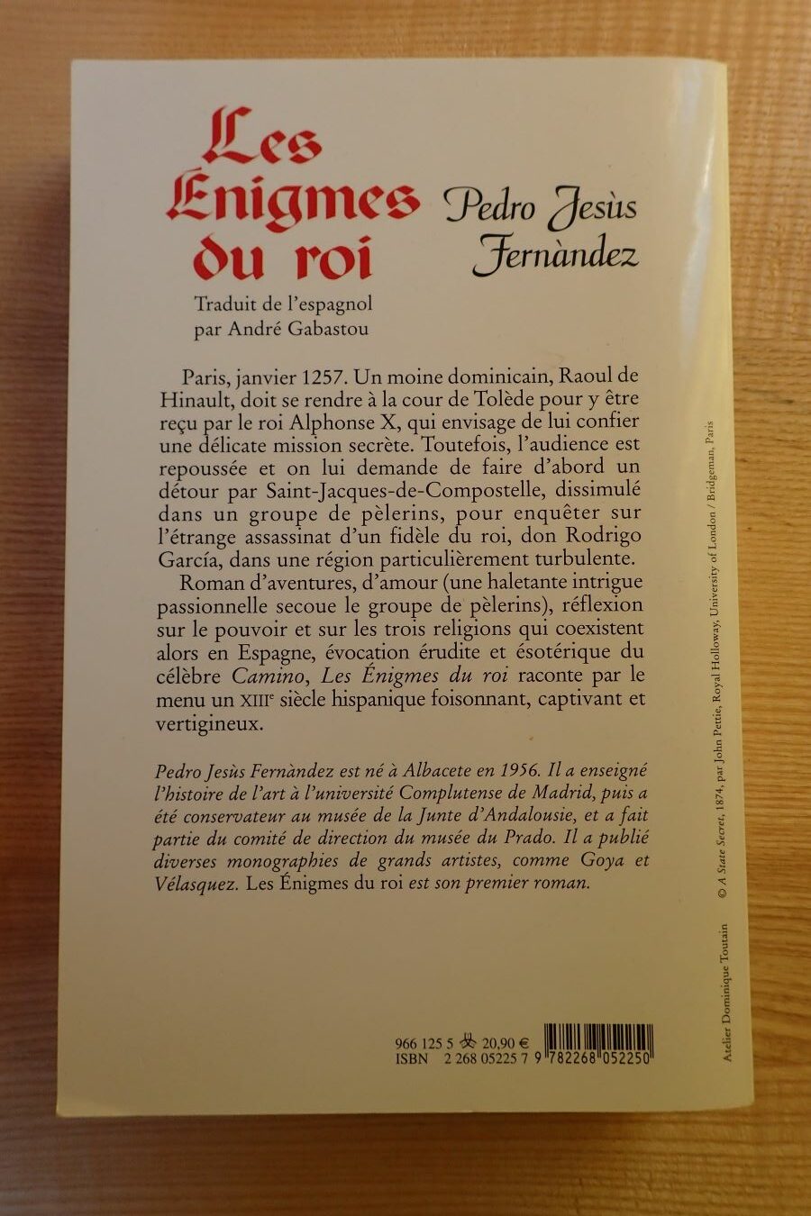 Les énigmes du roi - Pedro Jesus Fernandez - Le refuge des livres - Livres d'occasion
