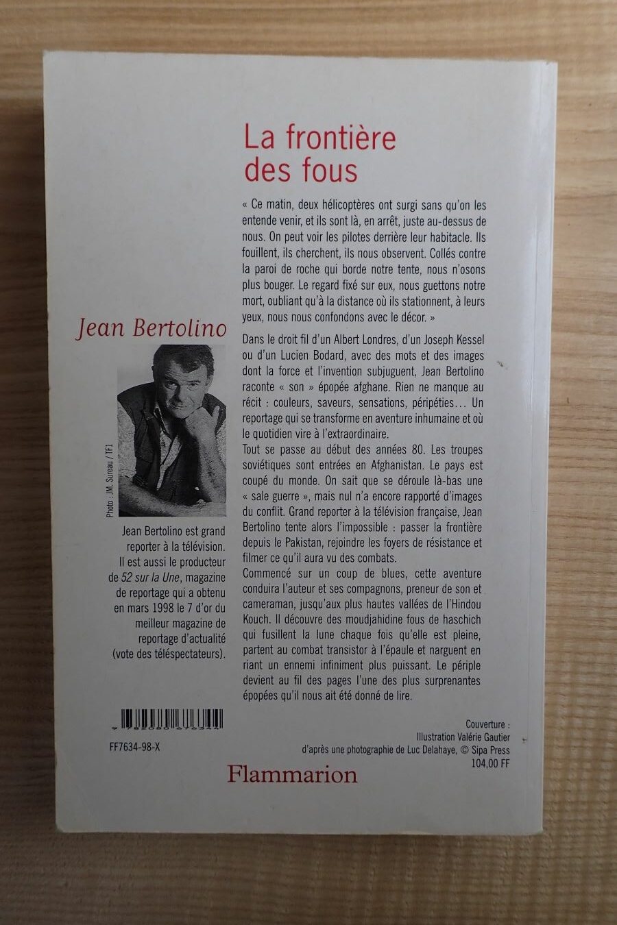 La frontière des fous - Jean Bertolino - Le refuge des livres - Livres d'occasion