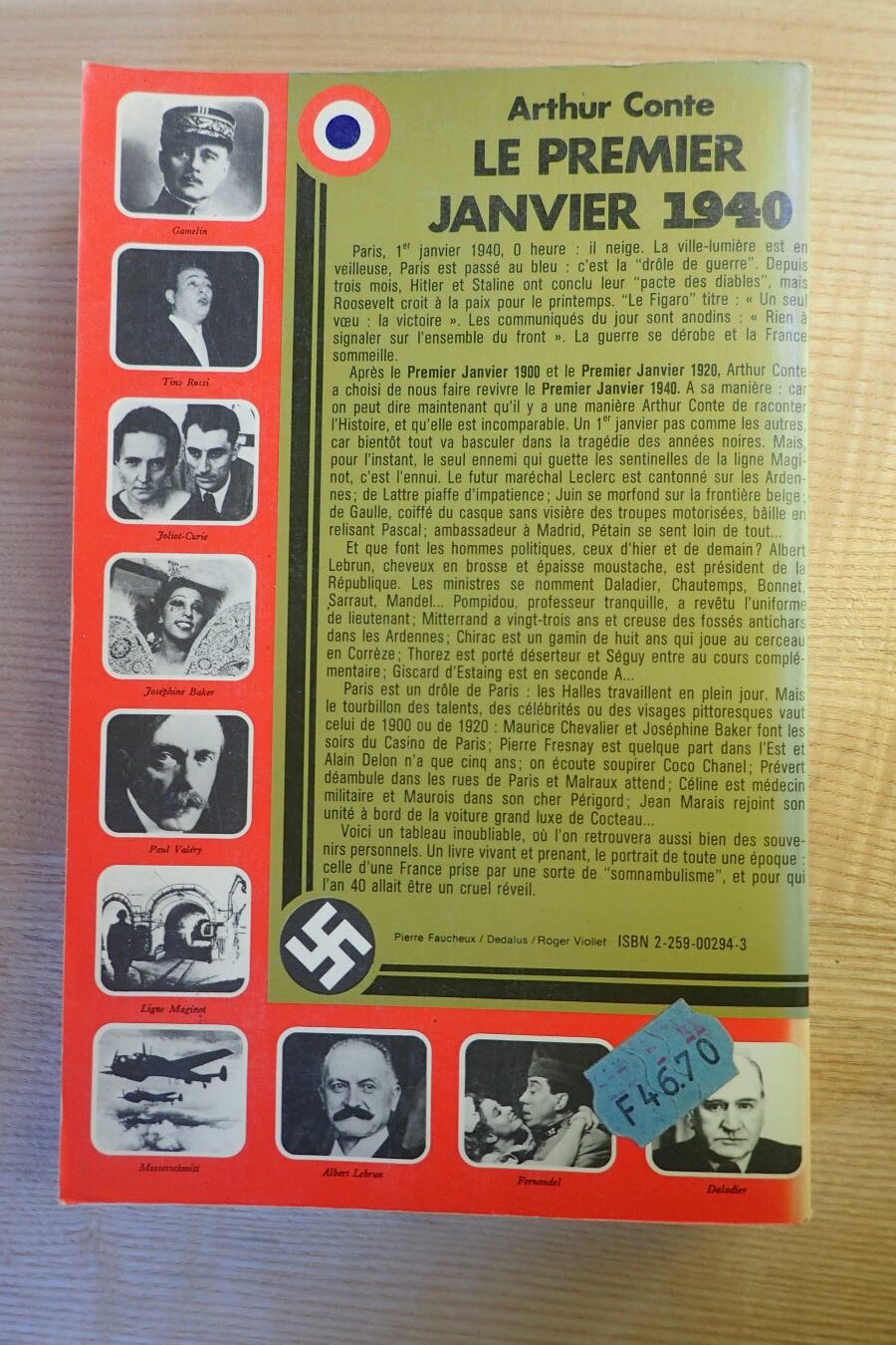 Le premier janvier 1940 - Arthur Conte - Le refuge des livres - Livres d'occasion