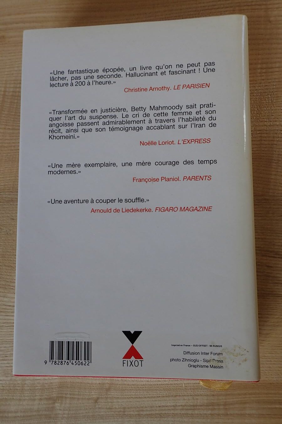 Jamais sans ma fille - Betty Mahmoody - Le refuge des livres - Livres d'occasion