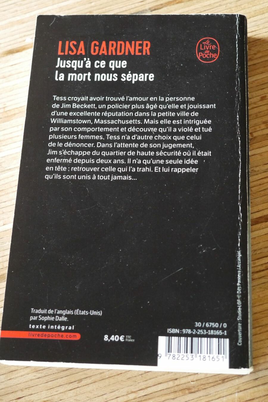 Jusqu'à ce que la mort nous sépare - Lisa Gardner - Le refuge des livres - Livres d'occasion