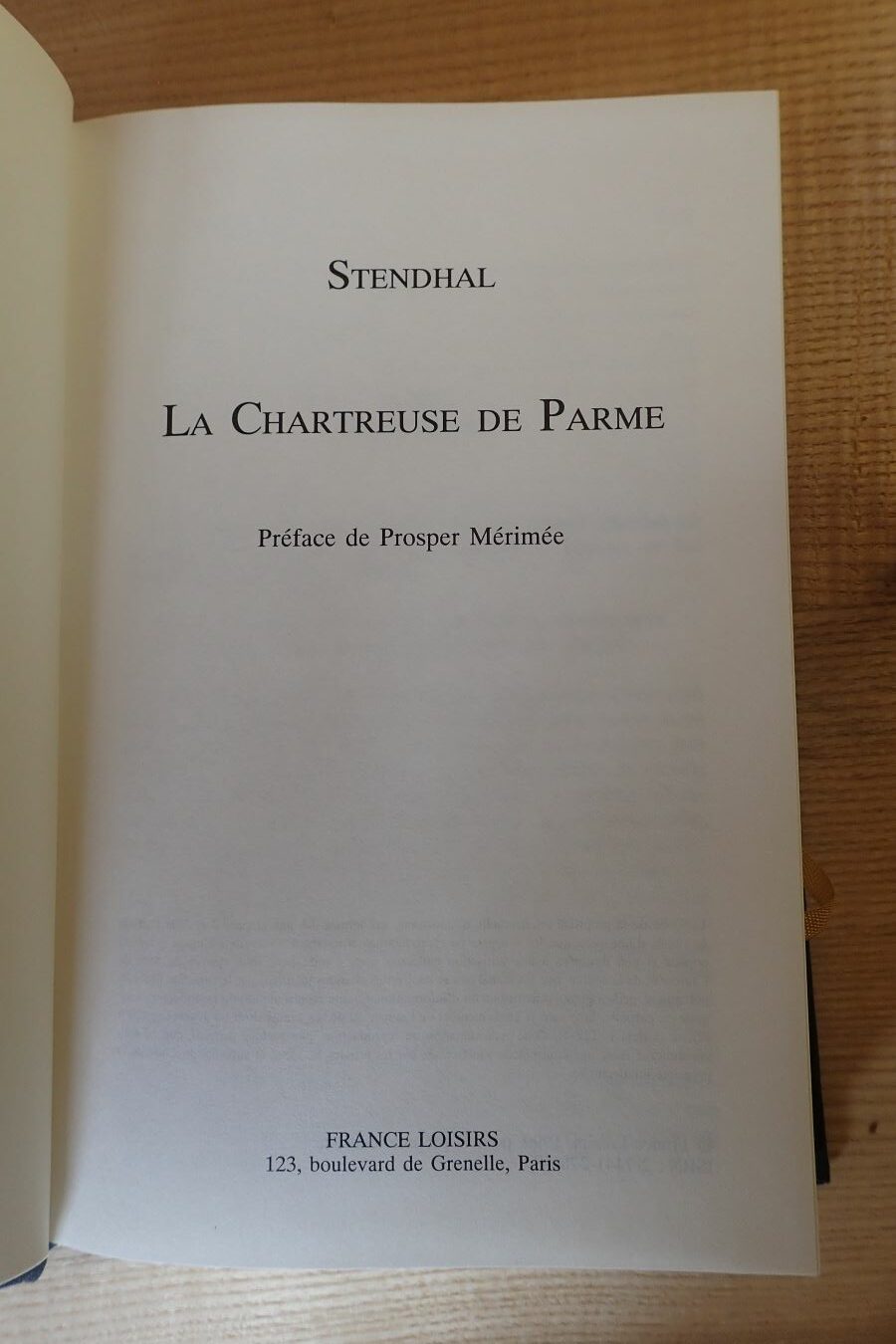 La Chartreuse de Parme - Stendhal - Le refuge des livres - Livres d'occasion