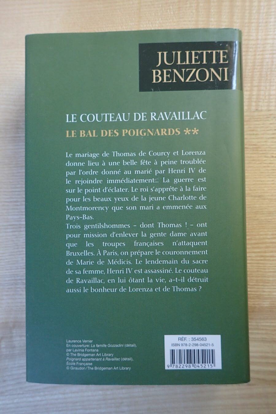 Le couteau de Ravaillac - Juliette Benzoni - Le refuge des livres - Livres d'occasion