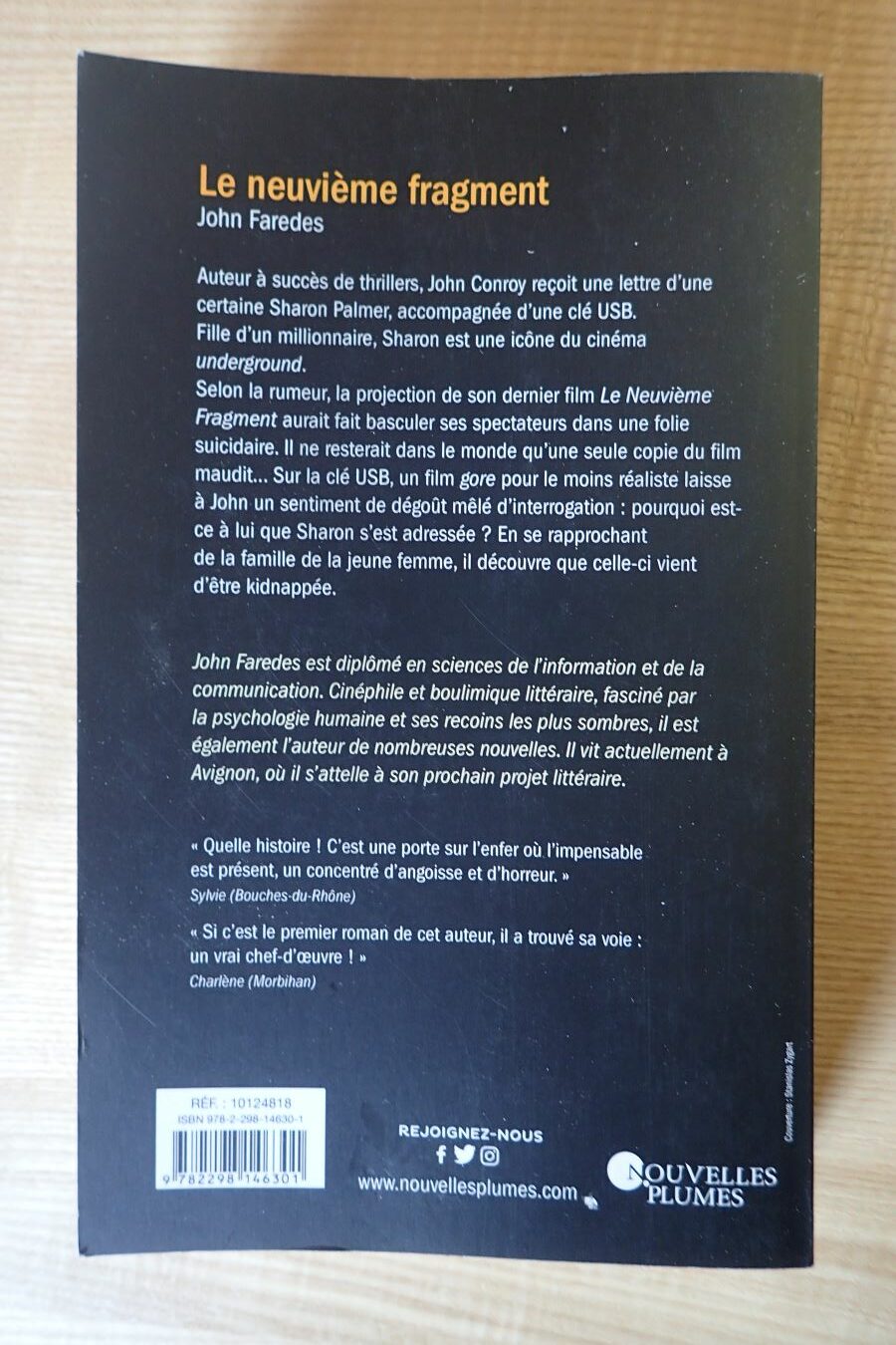 Le neuvième fragment - John Faredes - Le refuge des livres - Livres d'occasion