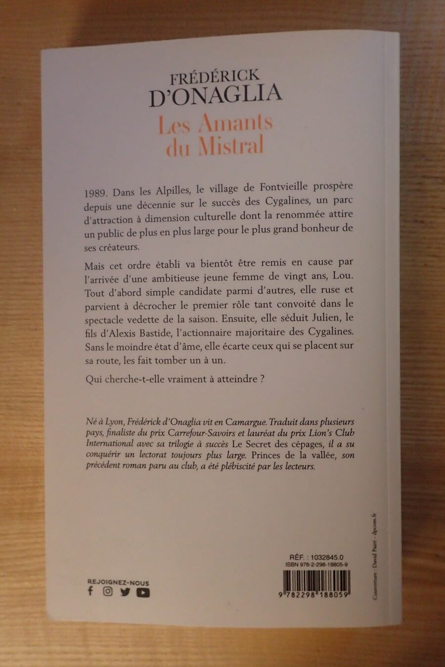 Les amants du Mistral - Frédérick D'Onaglia - Le refuge des livres - Livres d'occasion