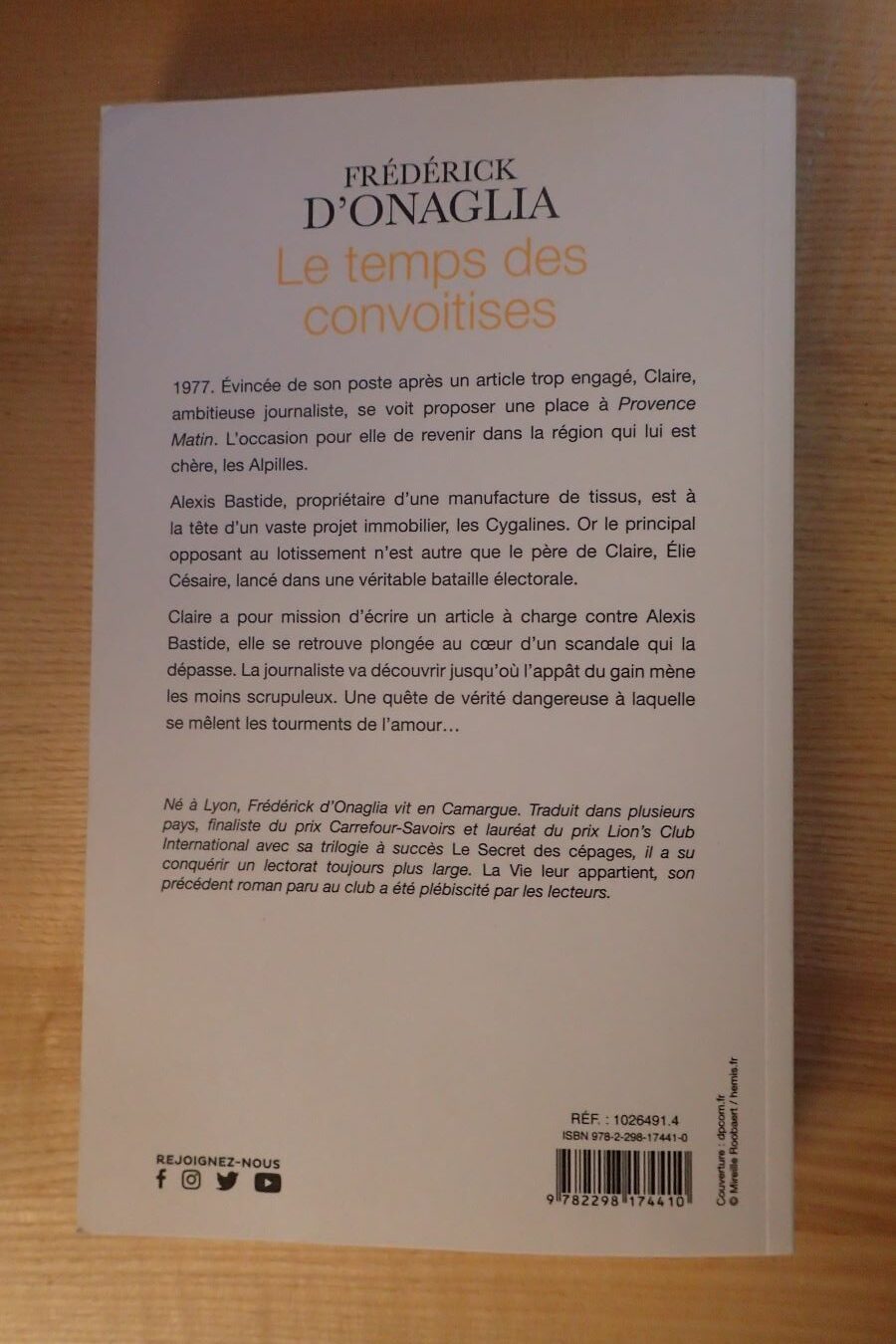 Le temps des convoitises - Frédérick D'Onaglia - Le refuge des livres - Livres d'occasion