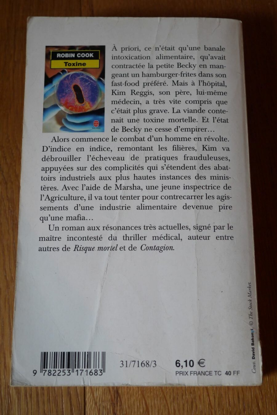 Toxine - Robin Cook - Le refuge des livres - Livres d'occasion
