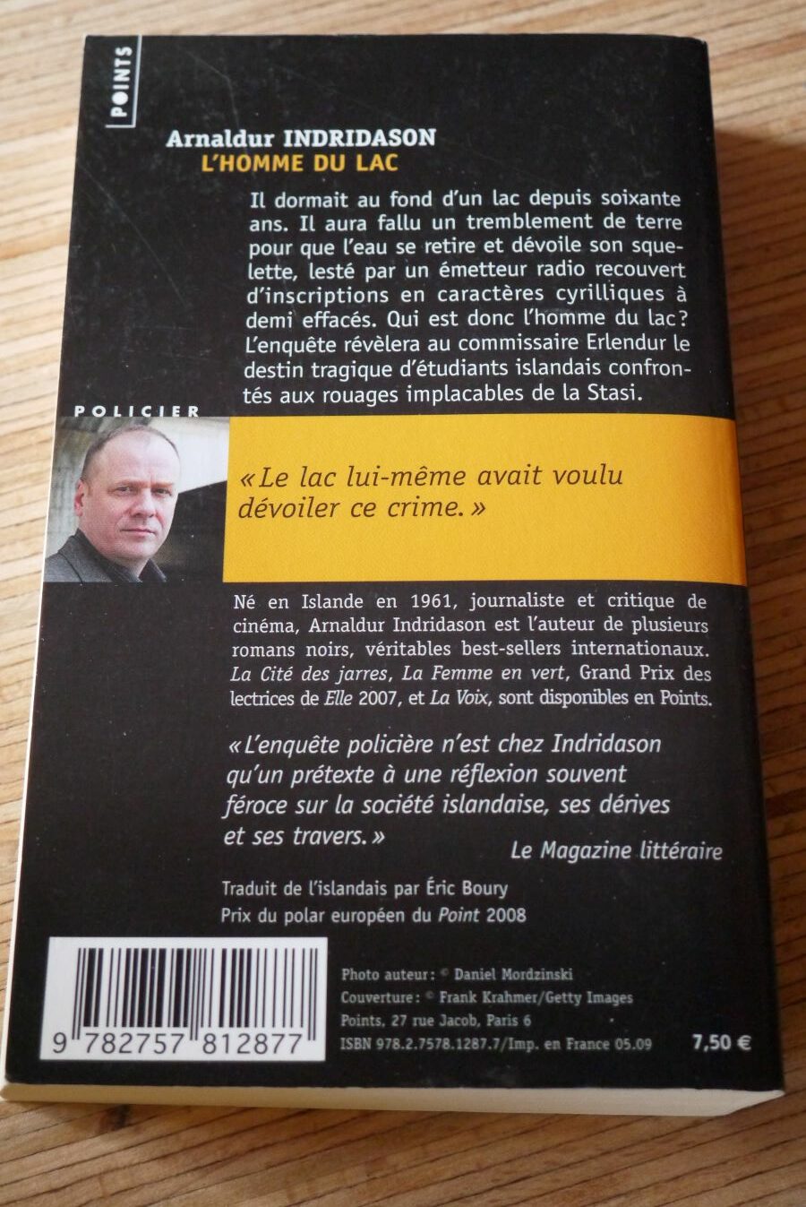 L'homme du lac - Arnaldur Indridason - Le refuge des livres - Livres d'occasion