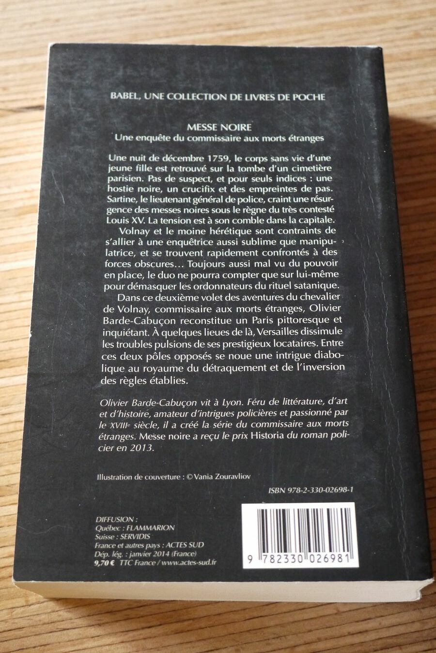 Messe noire - Olivier Barde-Cabuçon - Le refuge des livres - Livres d'occasion