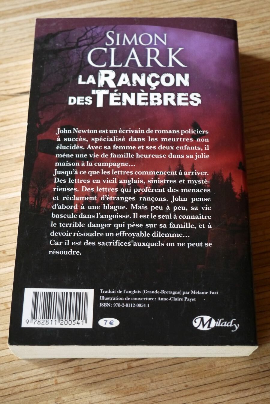 La rançon des ténèbres - Simon Clark - Le refuge des livres - Livres d'occasion
